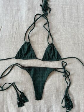 ACACIA | textured green bikini set